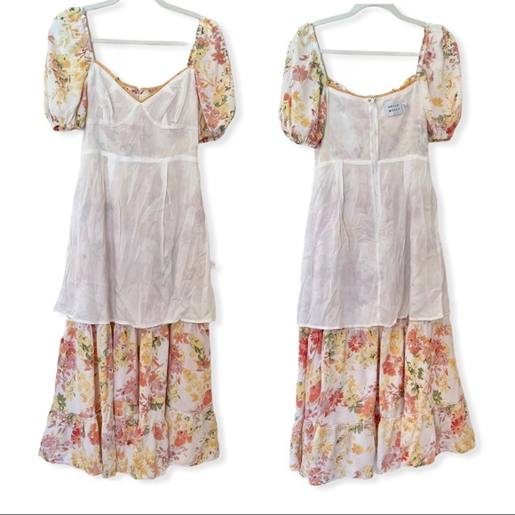 Hello Molly Only One I’ll Love Midi Dress Med/6 US - Picture 3 of 15